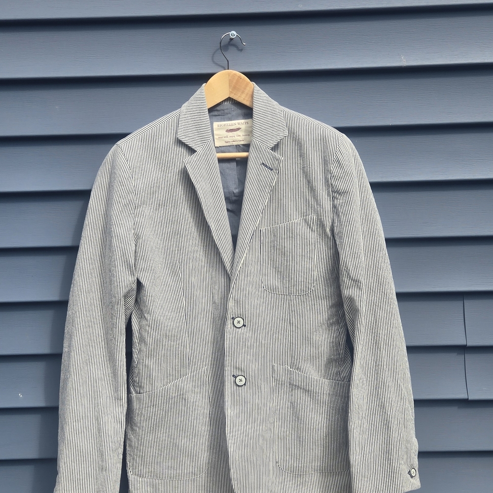 Striped Gray Blazer